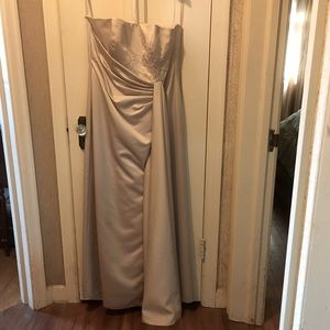 David’s Bridal beaded gown